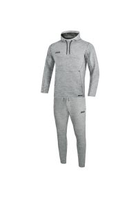 Bluza z kapturem dla kobiet Jako Premium Basic. Kolor: szary. Materiał: dresówka. Sport: piłka nożna #1