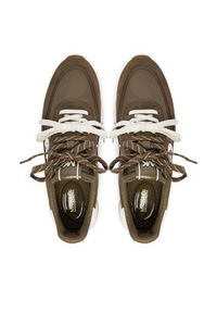 MICHAEL Michael Kors Sneakersy Nova 43T6NOFS2D Khaki. Kolor: brązowy. Materiał: zamsz, skóra #2