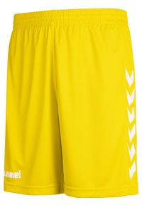 Spodenki sportowe dziecięce Hummel Core Kids Poly Shorts. Kolor: żółty. Styl: sportowy