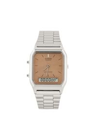 Zegarek Casio. Kolor: srebrny. Styl: vintage