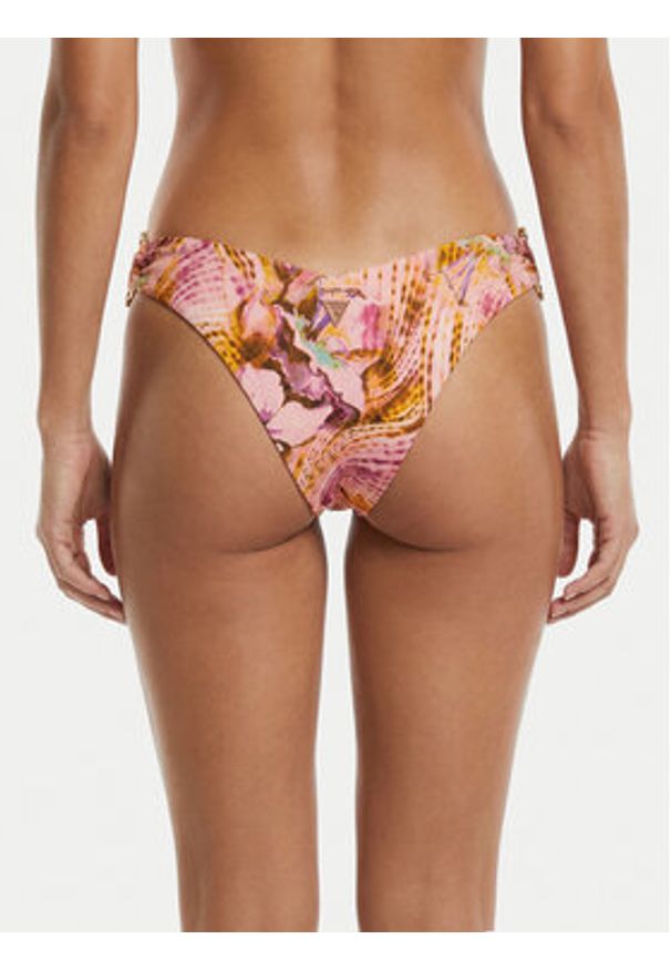 Guess Dół od bikini E6GO23 MC04R Różowy. Kolor: różowy. Materiał: syntetyk