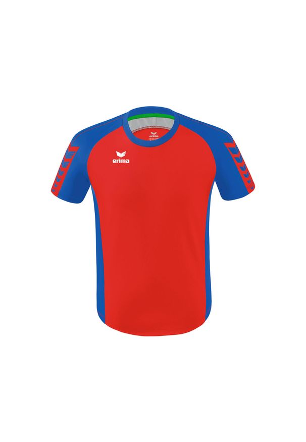 ERIMA - Koszulka dziecięca Erima Six Wings. Kolor: czerwony, niebieski, wielokolorowy. Materiał: materiał. Sport: piłka nożna