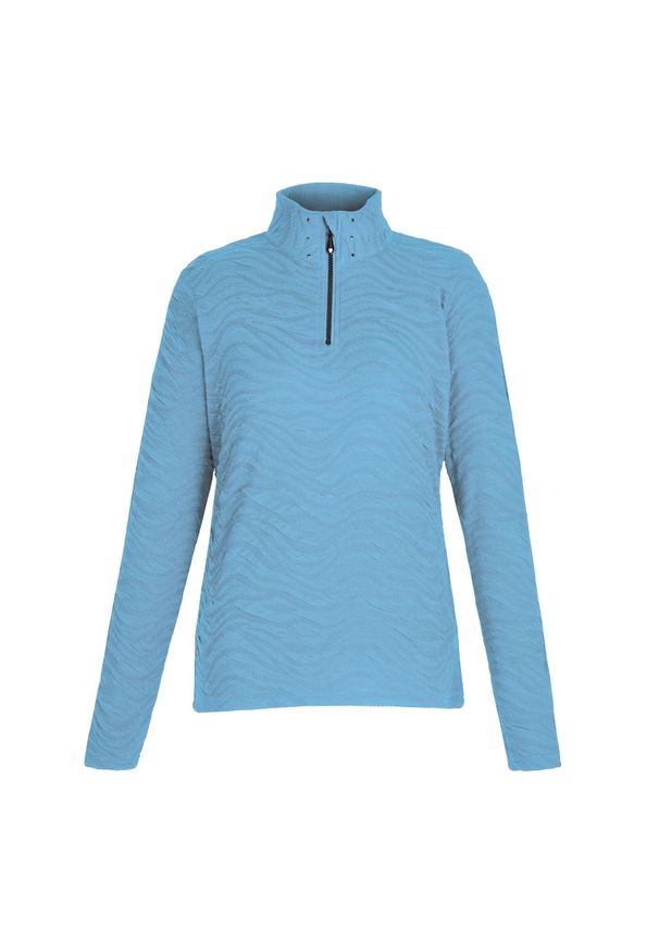 DARE 2B - Bluza Damska Glamourize III Quilted Quarter Zip Midlayer. Kolor: niebieski. Materiał: polar. Sport: turystyka piesza