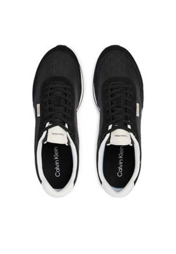 Calvin Klein Sneakersy Retro Runner Ripstop Aop Ny HM0HM02140 Czarny. Kolor: czarny. Materiał: materiał