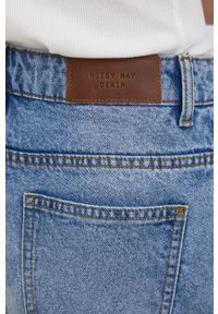 Noisy may - Noisy May jeansy bawełniane damskie high waist. Stan: podwyższony. Kolor: niebieski #3