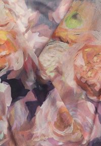 Renee - Brązowo-Granatowa Kopertowa Sukienka z Siateczki z Wiskozą Zdobiona Marszczeniem Varseli. Kolor: brązowy. Materiał: wiskoza. Wzór: aplikacja. Typ sukienki: kopertowe. Styl: klasyczny #4