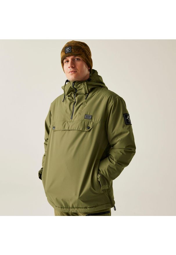 DARE 2B - Kurtka narciarska męska z membraną Freeride Overhead II Dare 2b. Kolor: zielony. Materiał: tkanina. Długość: długie. Sezon: zima. Sport: narciarstwo