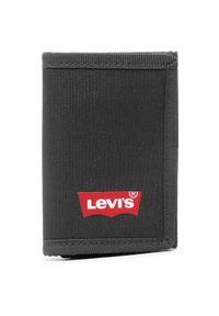 Levi's® Duży Portfel Męski 38094-0036 Czarny. Kolor: czarny. Materiał: materiał