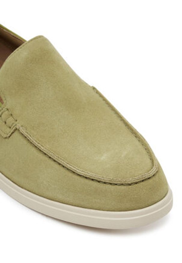 Clarks Mokasyny Torford Easy 26180893 Zielony. Kolor: zielony. Materiał: skóra, zamsz