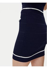 Guess Spódnica mini 5RGD00 5640Z Granatowy Regular Fit. Kolor: niebieski. Materiał: syntetyk