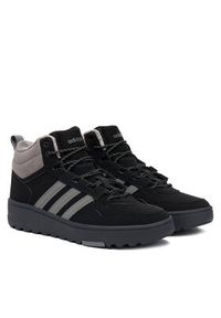 Adidas - adidas Sneakersy Hoops 4.0 Mid JQ5361 Czarny. Kolor: czarny. Materiał: skóra #3