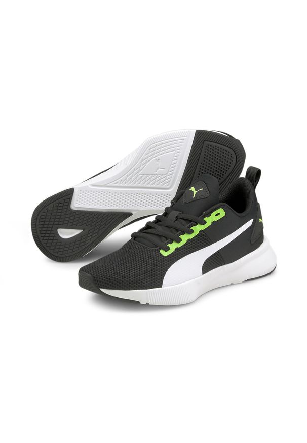 Puma - Młodzieżowe buty Flyer Runner PUMA Green Flash White Black. Kolor: wielokolorowy, czarny, biały, zielony