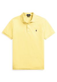 Ralph Lauren - RALPH LAUREN - Koszulka Polo Slim Fit. Typ kołnierza: polo. Kolor: żółty. Materiał: bawełna, prążkowany. Wzór: haft, aplikacja. Styl: klasyczny #3