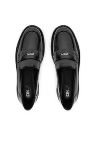 DKNY Loafersy Sahana K4501466 Czarny. Kolor: czarny. Materiał: skóra, lakier #4