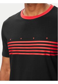 Hugo - HUGO T-Shirt Dempsy 50563796 Czarny Regular Fit. Kolor: czarny. Materiał: bawełna #5
