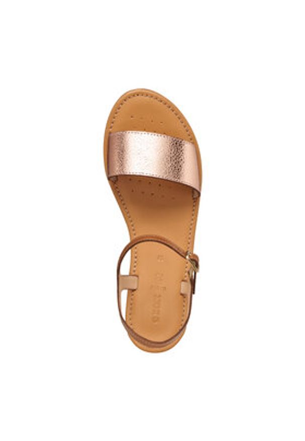 Geox Sandały D Sozy S D55LXJ 0N6KF CH85F Brązowy. Kolor: brązowy. Materiał: skóra