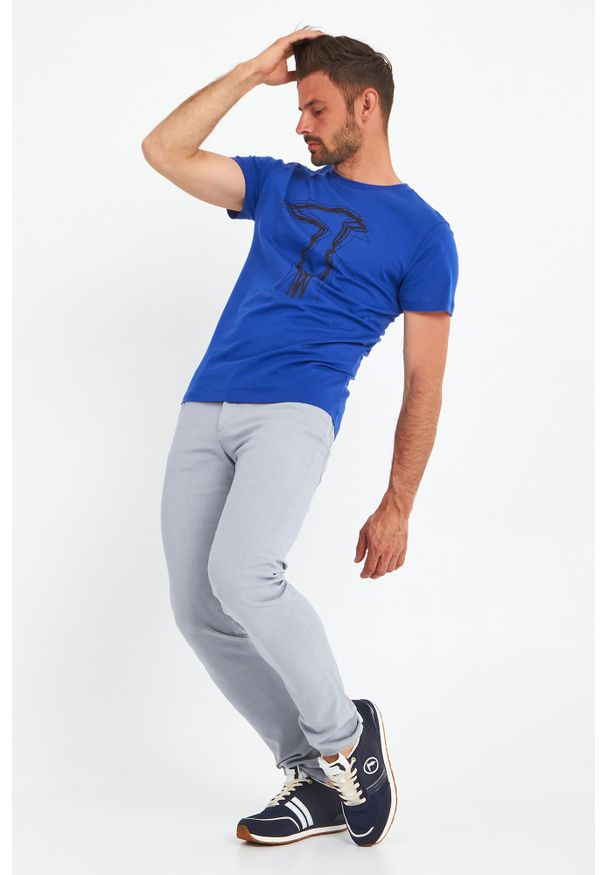 Trussardi Jeans - SNEAKERSY TRUSSARDI. Nosek buta: okrągły. Zapięcie: sznurówki. Materiał: materiał