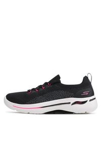 skechers - Skechers Sneakersy Go Walk Arch Fit 124863/BKHP Czarny. Kolor: czarny. Materiał: materiał #3