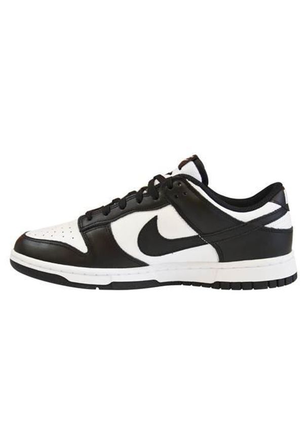 Buty do chodzenia dla dzieci Nike Dunk Low Panda GS. Zapięcie: sznurówki. Kolor: czarny, biały, wielokolorowy. Materiał: tkanina, skóra, guma. Szerokość cholewki: normalna. Sport: turystyka piesza