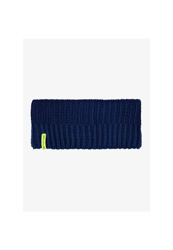ORTOVOX - Opaska sportowa na głowę Ortovox Deep Knit Headband - deep ocean. Kolor: niebieski. Styl: sportowy