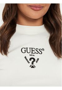 Guess Bluzka Colette V4YI23 KCDH1 Biały Super Slim Fit. Kolor: biały. Materiał: bawełna #4