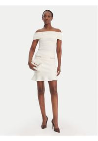 Guess Spódnica mini W6RD75 Z4422 Écru Regular Fit. Materiał: wiskoza #4