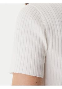 DKNY Polo DJ6R0236 Écru Regular Fit. Typ kołnierza: polo. Materiał: wiskoza #5