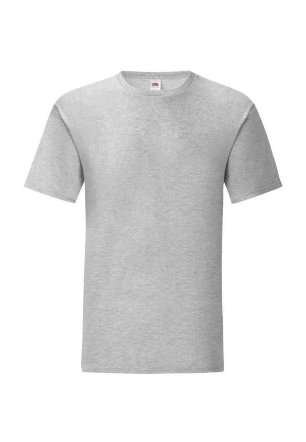 FRUIT OF THE LOOM - Koszulka Unisex Dla Dorosłych Iconic Heather. Kolor: szary. Sport: turystyka piesza