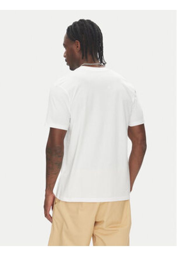 Quiksilver T-Shirt EQYZT08065 Biały Regular Fit. Kolor: biały. Materiał: bawełna