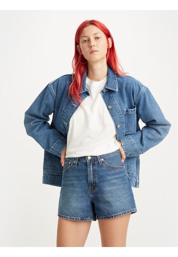 Levi's® Szorty jeansowe 80'S A46950003 Niebieski Loose Fit. Kolor: niebieski. Materiał: bawełna, jeans