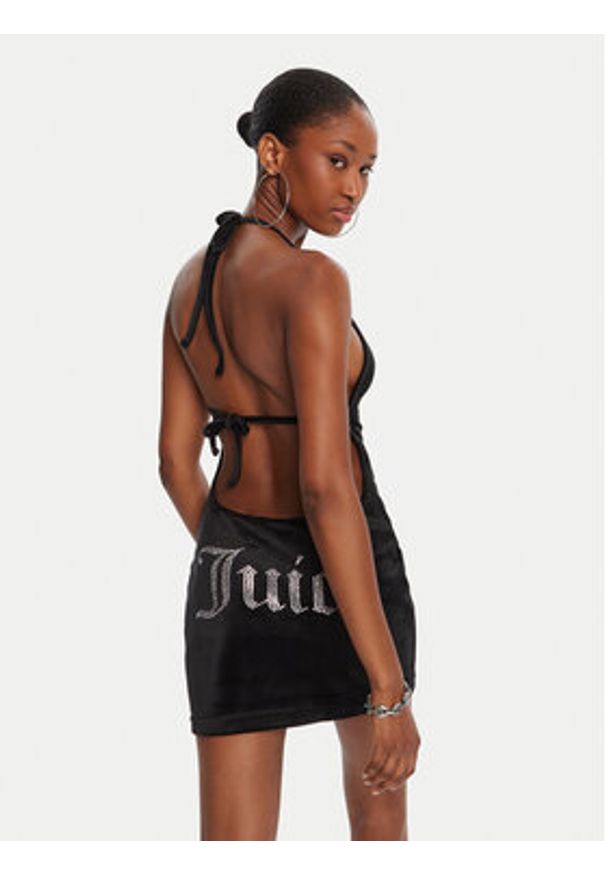 Juicy Couture Sukienka koktajlowa JCWED125326 Czarny Slim Fit. Kolor: czarny. Materiał: syntetyk. Styl: wizytowy