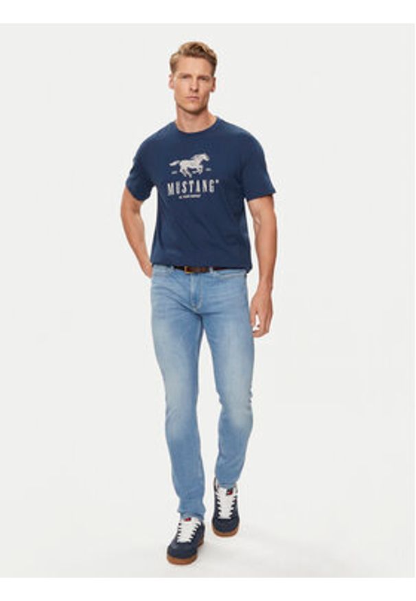 Mustang Jeansy Frisco 1015116 Niebieski Skinny Fit. Kolor: niebieski