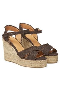 Castañer Espadryle Bromelia/8Ed/032 022360 Brązowy. Kolor: brązowy. Materiał: materiał #6