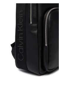 Calvin Klein Plecak Webbing Strap Round Backpack LV04D3282G Czarny. Kolor: czarny. Materiał: skóra #2