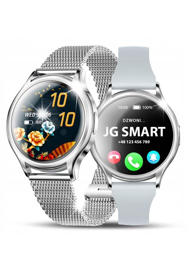 Smartwatch JG Smart Smartwatch Damski Zegarek - PL Menu | Rozmowy Powiadomienia Sport | Kolory. Rodzaj zegarka: smartwatch. Styl: sportowy