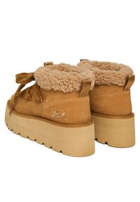 Karl Lagerfeld - KARL LAGERFELD Śniegowce KL48632 Brązowy. Kolor: brązowy. Materiał: zamsz, skóra #6