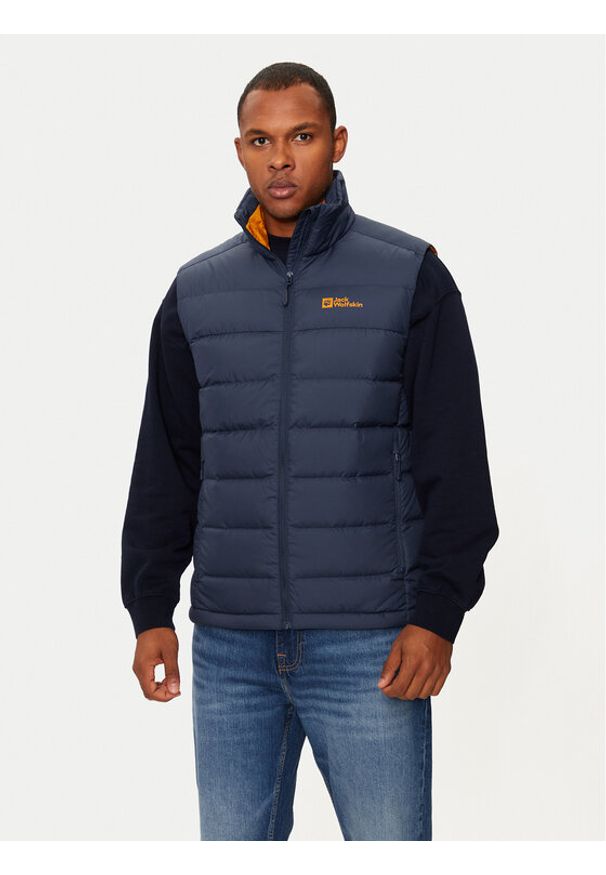 Jack Wolfskin Kamizelka Ather 1207691 Granatowy Regular Fit. Kolor: niebieski. Materiał: syntetyk