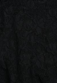 Born2be - Czarna Taliowana Sukienka Koktajlowa z Koronki Ashelis. Kolor: czarny. Materiał: koronka. Długość rękawa: na ramiączkach. Wzór: koronka. Styl: wizytowy #3