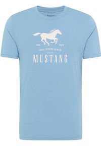 Męski T-Shirt Mustang Style Alex Faded Denim 1017993 5124. Materiał: denim #1