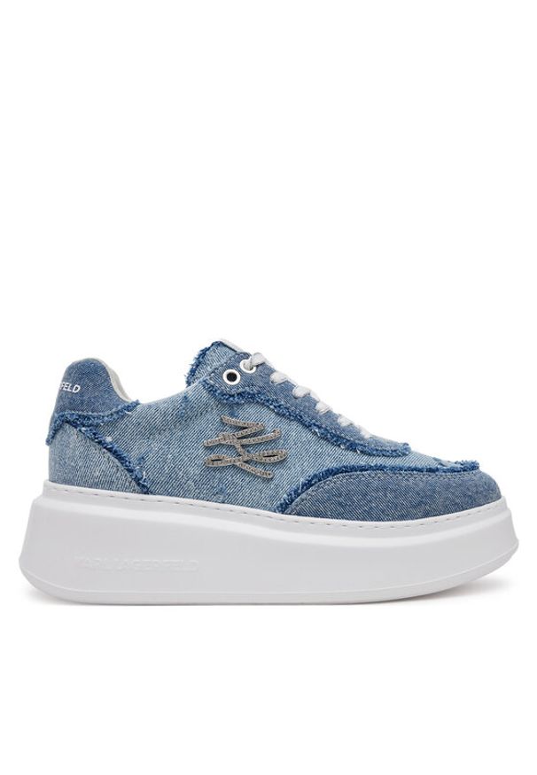 Karl Lagerfeld - KARL LAGERFELD Sneakersy KL63523 Niebieski. Kolor: niebieski. Materiał: materiał