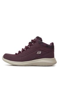 skechers - Skechers Sneakersy Just Chill 12918/BURG Bordowy. Kolor: czerwony. Materiał: skóra #3