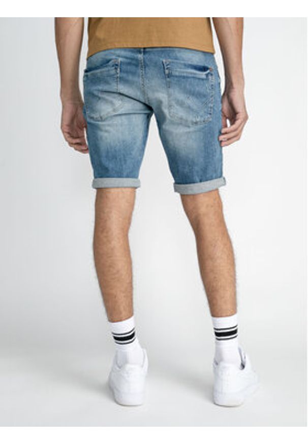 Petrol Industries Szorty jeansowe M-1030-SHO003 Niebieski Regular Fit. Kolor: niebieski. Materiał: bawełna, jeans