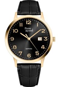Zegarek Pierre Ricaud Zegarek męski Pierre Ricaud P91022.1224Q czarny. Kolor: czarny #1