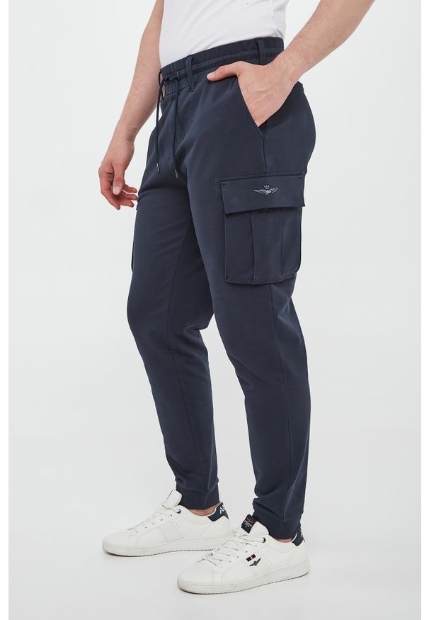 Aeronautica Militare - Spodnie dresowe męskie AERONAUTICA MILITARE. Materiał: dresówka