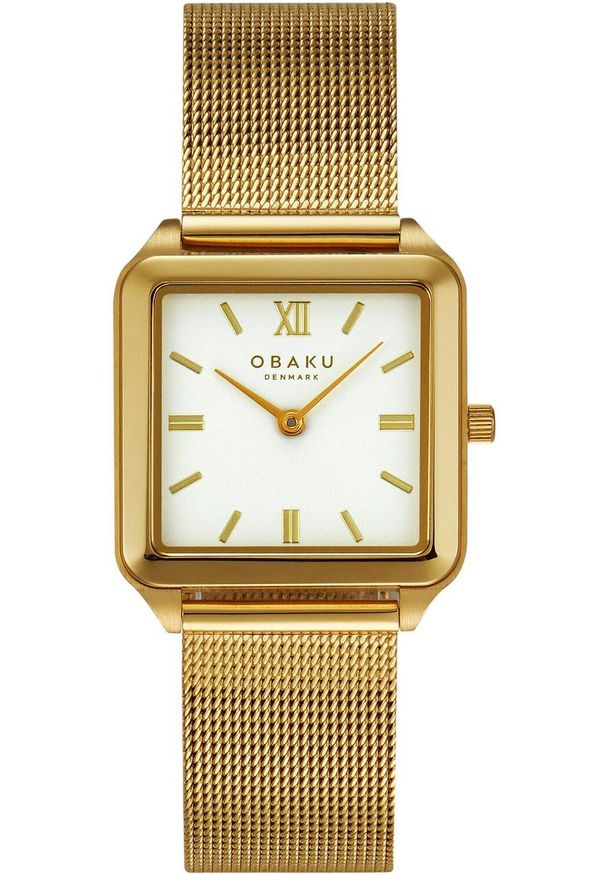 OBAKU - Zegarek damski Obaku Denmark V309LXGWMG złoty. Kolor: złoty