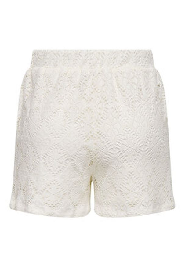 JDY Szorty materiałowe Eva 15351501 Biały Loose Fit. Kolor: biały. Materiał: syntetyk