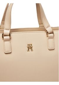 TOMMY HILFIGER - Tommy Hilfiger Torebka Fresh Satchel AW0AW16681 Beżowy. Kolor: beżowy. Materiał: skórzane #6