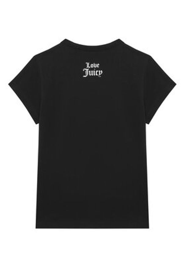 Juicy Couture T-Shirt JCNCT225458 Czarny Regular Fit. Kolor: czarny. Materiał: bawełna