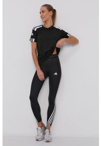 adidas Performance T-shirt GN5757 damski kolor czarny. Okazja: na co dzień. Kolor: czarny. Materiał: materiał. Wzór: nadruk. Styl: casual #2