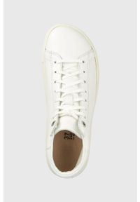 Birkenstock sneakersy skórzane Bend Mid kolor biały. Nosek buta: okrągły. Zapięcie: sznurówki. Kolor: biały. Materiał: skóra. Szerokość cholewki: normalna #2